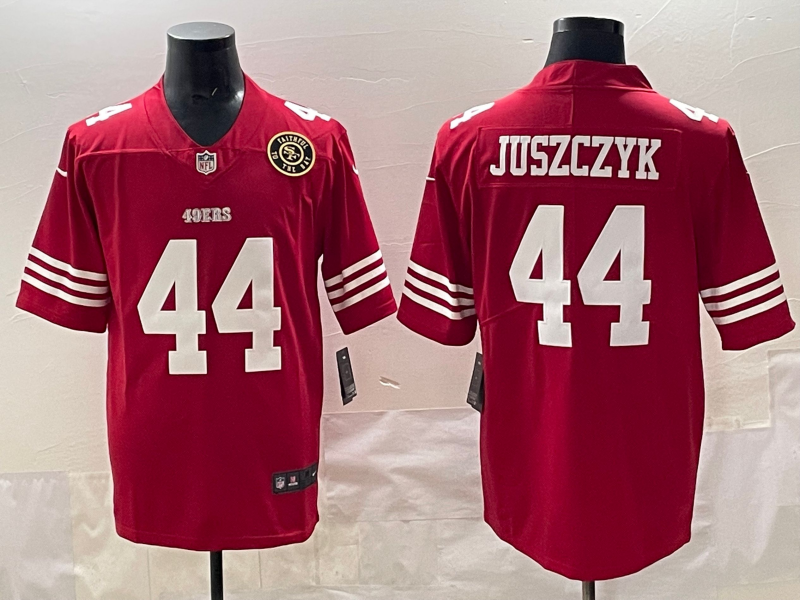 Men San Francisco 49ers #44 Juszczyk red 2025 Nike Limited NFL Jersey 004->san francisco 49ers->NFL Jersey